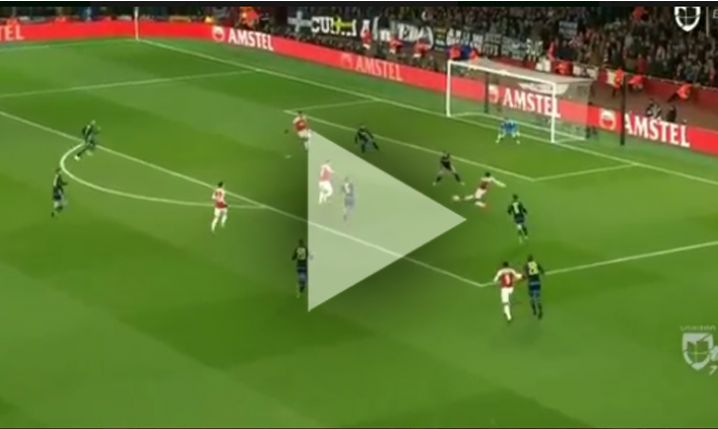 Ładna akcja Arsenalu zakończona golem Ramseya! 1-0 [VIDEO]